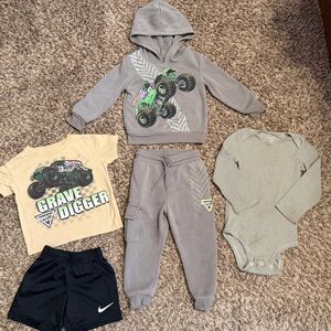Toddler monster jam bundle